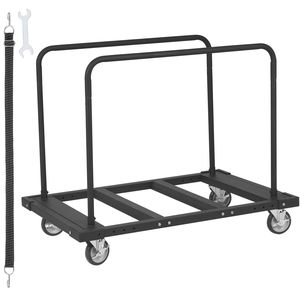Carrello per Cartongesso Resistente da 1800 libbre con Piattaforma 115 cm x 74 cm e Ruote Girevoli da 12,7 cm per Spostamento, Supporto OEM - Product Image 1