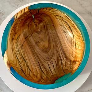 ชามซุปงานแต่งงานไม้เรซิ่นคุณภาพดีเยี่ยม อุปกรณ์ครัวหรูหราสำหรับโรงแรมร้านอาหาร ชามไม้เรซิ่นทำมือ ชามไม้เรซิ่น - Product Image 4