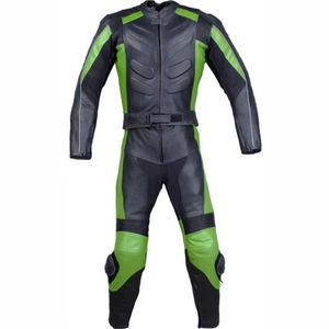 Combinaison de moto en cuir sur mesure pour homme, pour la course et l'entraînement, vente en gros, vêtements de motard pour homme, fabriquée en cuir véritable au Pakistan - Product Image 2