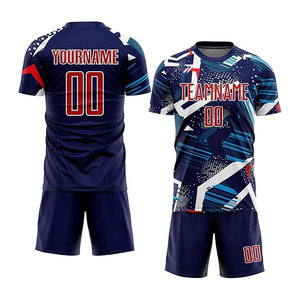 Maillot de football coupe décontractée pour homme adulte, classique, respirant en polyester, personnalisable avec logo, numéro et nom, vente en gros OEM - Product Image 1