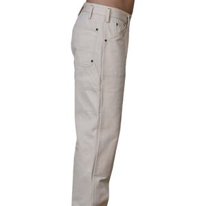 Jean en denim selvedge brut non lavé de haute qualité en coton, coupe ample, style gothique, jambe large, pour homme - Product Image 3