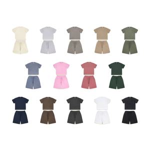 Ensemble short et t-shirt oversize pour homme, personnalisable avec logo, t-shirt et short délavés à l'acide pour homme - Product Image 1