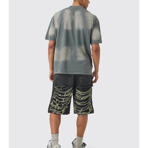 T-shirts Homme 2026 de Haute Qualité, 100% Coton Épais, Délavés à l'Acide, Personnalisables avec Lettres sur le Devant, Coupe Oversize, Effet Vintage Décoloré par le Soleil - Product Image 6