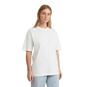 Camisetas de Verano para Mujer, Talla Grande, Personalizadas, OEM, Hombros Caídos, Precio de Fábrica al por Mayor, Manga Corta, Estilo Oversize - Product Image 5