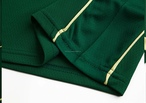 Nouveaux ensembles d'uniformes de basket-ball verts pour hommes, 100% polyester, respirants, protection UV, tenues d'entraînement - Product Image 6