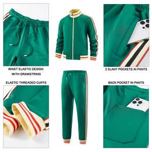 Survêtement de sport personnalisé pour homme, blanc, à cordon, manches longues, style polo, avec sweat à capuche / pour le jogging - Product Image 6