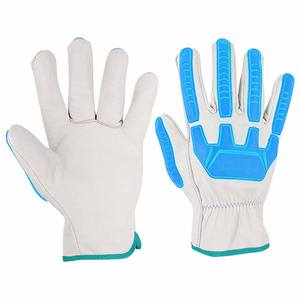 Guantes de Conducción de Piel de Cabra de Primera Calidad, con Inyección de TPR, Protección Personal, Resistentes, Duraderos y Resistentes a la Abrasión - Product Image 2