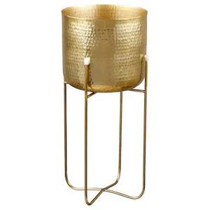 Vase en métal lumineux pour mettre en valeur la décoration avec une surface rayonnante - Product Image 2