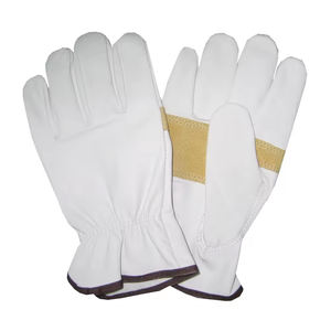 Gants de conduite en cuir de chèvre renforcé, protection industrielle des mains, gants de sécurité pour conducteurs, gants de travail robustes pour la construction - Product Image 1