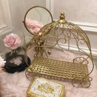 Support à gâteau décoratif en fil métallique pour la présentation de gâteaux, pâtisseries et desserts, centre de table de fête et présentation élégante
