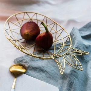 Grand panier à fruits élégant en métal pour comptoir de cuisine, support à fruits durable en fil de fer pour fruits et légumes frais - Product Image 6