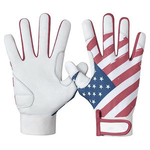 Gants de frappe en nylon avec drapeau américain, à doigts entiers, sangle réglable, légers, respirants, écologiques, unisexes, pour entraînement adulte - Product Image 1