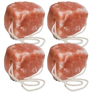 Bulk Packing Pure Himalayan <b>Pink</b> Salt Lick Blocks Pre-<b>Drilled</b> Hole with Rope - Product Image 4