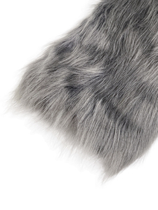 Manteau long en fausse fourrure noire pour homme, streetwear, vêtements d'extérieur décontractés de luxe - Product Image 3