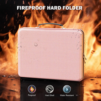 YHX Venta caliente de alta calidad A4 Carpeta de expansión Bolsa de documentos ignífuga Maletín de fibra de vidrio impermeable Caja de efectivo Archivo