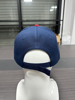 Customizable Color-Blocked Sporty Baseball Cap Logo Print Unisex Adjustable Fitted Hat Solid Twill 6-Panel Design Team Rivet
