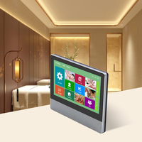 MHY Tablette murale Android 7 pouces avec écran LCD 1024x600 pour massage des pieds, alimentation PoE, alarme sans fil intelligente à commande par carte