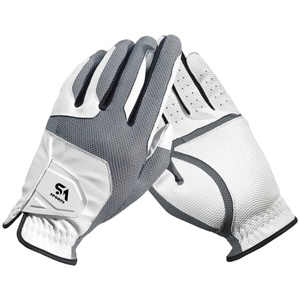 Vente en gros Gants de golf haut de gamme avec logo personnalisé Respirant en cuir PU véritable OEM pour hommes Gants d'extérieur en peau de mouton - Product Image 6