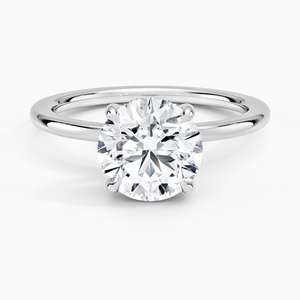 Bague SOJ 019 en argent 925, coupe ronde, avec halo caché, ajustement parfait, 2 carats, couleur D, Moissanite VVS1 certifiée GRA, prix bas - Product Image 1