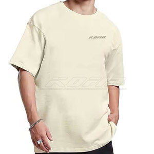 T-shirts surdimensionnés pour hommes Signature, coton premium, style streetwear, coupe décontractée, commande en gros, fabricant - Product Image 5