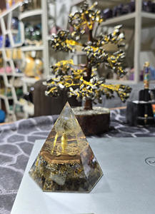 Esfera piramidal de orgón Hexagonal de labradorita de calidad superior, suministro a granel de piedras preciosas para curación, meditación, protección EMF - Product Image 4