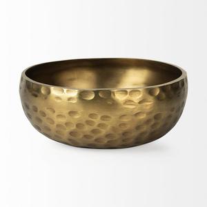 ชามโลหะทำมือ ด้านในเคลือบทอง ขัดเงา ทรงกลม สำหรับใช้ในครัว ภาชนะบนโต๊ะอาหาร จานเสิร์ฟตกแต่ง ของขวัญ - Product Image 4