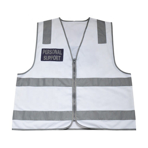 เสื้อกั๊กนิรภัยไนลอน/โพลีเอสเตอร์คุณภาพสูง ขายดี รับผลิตแบบ OEM ODM โลโก้สั่งทำได้ มาตรฐาน ANSI Class 1 ป้องกันไฟฟ้าสถิต กันน้ำ ไซส์ใหญ่พิเศษ - Product Image 5