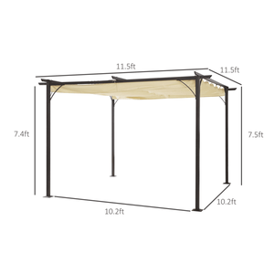 Pergola Retrattile da Esterno con Tenda - Product Image 3