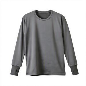 เสื้อยืดคอตตอน 200 กรัม ปักโลโก้ตามสั่ง OEM เสื้อยืดแขนยาวสำหรับฤดูใบไม้ร่วงและฤดูหนาวแบบใหม่ - Product Image 4