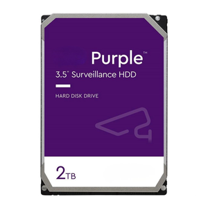 2TB Paarse 3,5 inch SATA interne harde schijf WD22PURZ 5400RPM 256MB cache 6Gb/s Nieuwe desktop beveiligingssysteemopslag voor DVR/NVR - Product Image 1