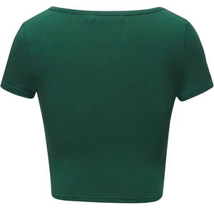 Top Corto Informal para Mujer, Tendencia Actual, Antiarrugas, Gran Venta, Calidad Premium, Precio Económico, Top Corto para Mujer con Logotipo/Colores Personalizados - Product Image 4