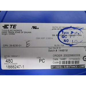1 ล็อต จำนวน 480 ชิ้น Tyco Electronics 1888247-1 I/O - อุปกรณ์และอะไหล่เซมิคอนดักเตอร์ระดับโลกที่เชื่อถือได้ - Product Image 1