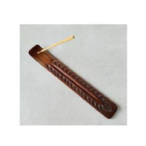 Porta Incienso de Madera con Acabado Premium para Hogares, Templos Festivos, Uso en Aromaterapia, Porta Incienso Artesanal para Meditación - Product Image 2
