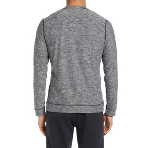 Camisetas de Hombre al por Mayor de Poliéster/Algodón con Cuello Redondo, Anti-Pilling, Holgadas, de Manga Corta y Larga, con Logotipo Personalizado, de Alta Calidad, Jersey Sólido - Product Image 3