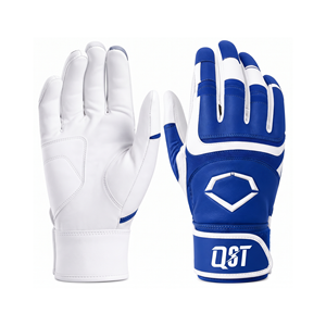 Gants de frappe professionnels en cuir avec protection des jointures, paume rembourrée, pour softball, manchette longue, sangle, logo personnalisé, OEM ODM, directement de l'usine - Product Image 1