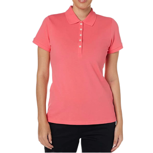 Polo pour femme de haute qualité, respirant, écologique, séchage rapide, tissu tricoté doux, vêtement décontracté pour femme - Product Image 1