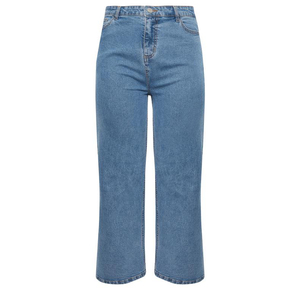 Jeans de Mezclilla de Cintura Alta para Mujer, Pantalones Holgados para Dama - Lavado Oscuro, Estilo Recto y Transpirable para Otoño e Invierno, OEM - Product Image 4