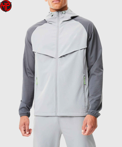 Conjunto de Chándal de Nylon Personalizado por el Fabricante, Ropa Deportiva de Dos Piezas, Chándal de Nylon con Cremallera Completa y Diseño de Parches - Product Image 2