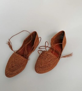 Sandalias de rafia natural, zapatos de rafia para mujer, mules de rafia hechos a mano, sandalias de verano, regalo para ella, rafia marroquí - Product Image 2