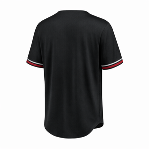 Camiseta de Béisbol Sublimada Personalizada por el Fabricante, Uniforme de Equipo con Botones, Nombre y Número Personalizados, Camiseta Deportiva para Hombre, Corta y Transpirable - Product Image 3
