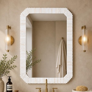 Espejo Decorativo de Pared Hexagonal de Diseño Moderno con Incrustaciones de Hueso Hecho a Mano por ANAM OVERSEAS, Modelo OEM ODM AO-4598 para Navidad - Product Image 3