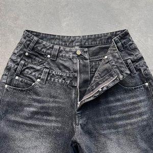 Nouveauté : Shorts en jean pour homme, style streetwear, avec 4 poches, personnalisables, durables, anti-rétrécissement, en tissu denim sur mesure - Product Image 5