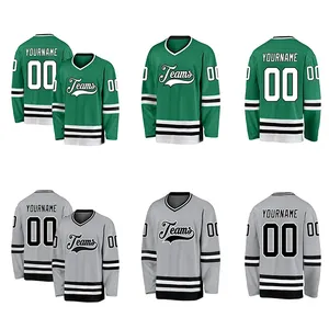 Camiseta de Hockey sobre Hielo Personalizada, Tejido Transpirable de Secado Rápido, Uniforme Profesional para Equipo, Ropa Deportiva con Impresión por Sublimación - Product Image 6