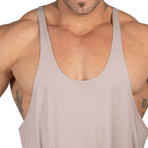 Wholesale OEM ODM <b>Men</b> Stringer Tank Tops Custom Lightweight Sleeveless Gym <b>Singlets</b> Fitness Training Apparel Supplier Premium - Product Image 5