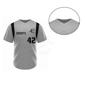 Camiseta de Béisbol de Manga Corta Transpirable de Color Personalizado de Primera Calidad, Ropa Deportiva, Venta Caliente, Hecha en Pakistán - Product Image 4