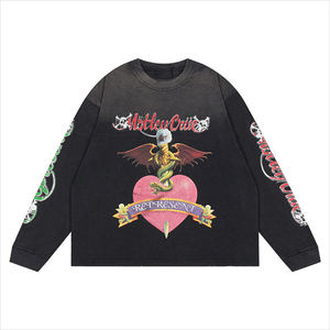 เสื้อสเวตเชิ้ตคุณภาพสูงปี 2026 เสื้อสเวตเชิ้ตสตรีทแวร์สุดเทรนด์ใหม่ เสื้อสเวตเตอร์ผู้ชายทรงโอเวอร์ไซส์ เสื้อสเวตเชิ้ตสั่งทำพิเศษ เสื้อสเวตเชิ้ตไหล่ตก - Product Image 1