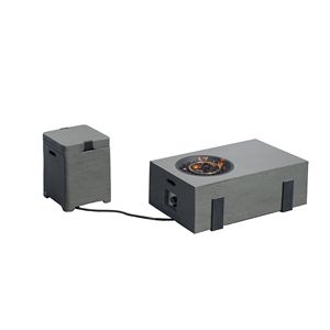 Juego de 2 Mesas para Fogatas de Jardín con Cubo de Hielo Integrado, Fogatas Duraderas de Óxido de Magnesio - Product Image 1