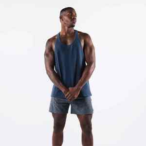 Camiseta sin mangas ligera y transpirable para hombre, para entrenamiento, fitness, correr, personalizada, MOQ bajo, para hacer ejercicio - Product Image 5