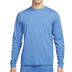 T-shirts de gym professionnels pour hommes logo personnalisé vente à chaud hauts à la mode coupe ajustée 100% coton manches complètes - Product Image 1