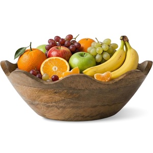 Bol en bois de qualité supérieure, bol de service multifonctionnel pour salade, mélange de fruits, présentation de fruits et collations sèches, prix de gros - Product Image 1